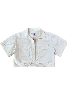 Antonio Melani The Nat Note sz M white Frankie Twist top NWT